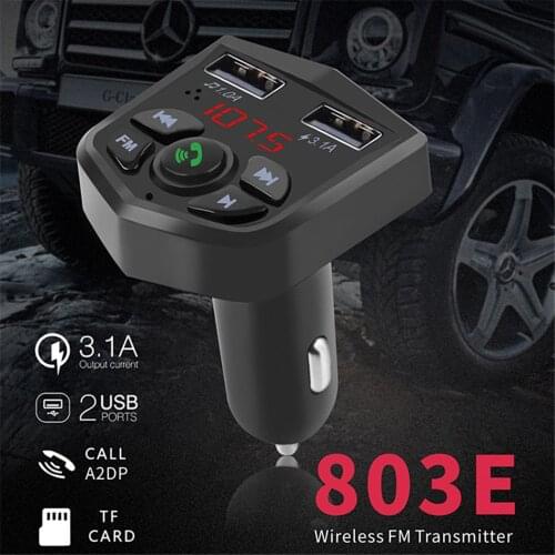 New USB Charger 3.1A Car Charger Bluetooth 5.0 Handsfree Calling Wireless FM Transmitter LCD MP3 Player For Android IOS Car Kit