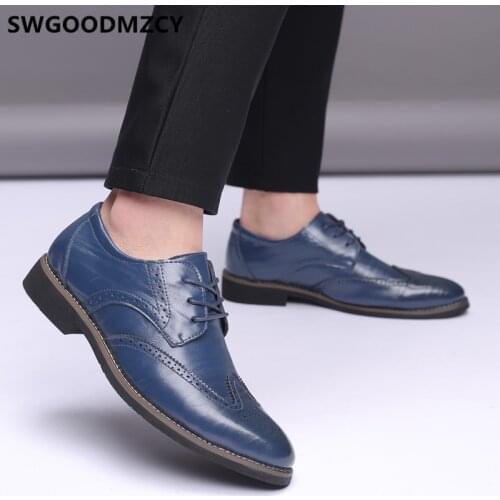Brogues Elegant Shoes For Men Fashion Mens Formal Shoes Genuine Leather Oxford Dress Italian Shoes Men Sapato Social Masculino