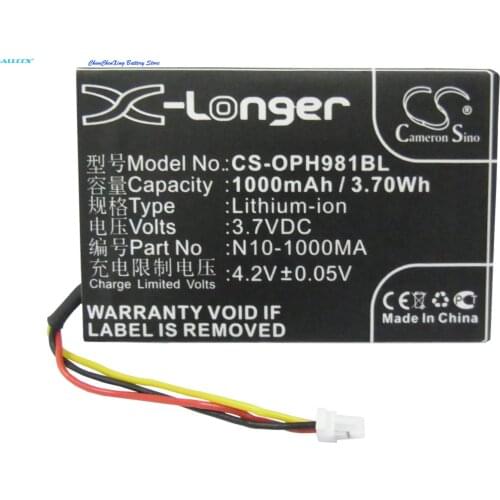 Cameron Sino 1000mAh Battery N10-1000MA for Opticon OPL-9714, OPL-9715, OPL-9725, OPL-9727, OPL-9815, PHL-1300