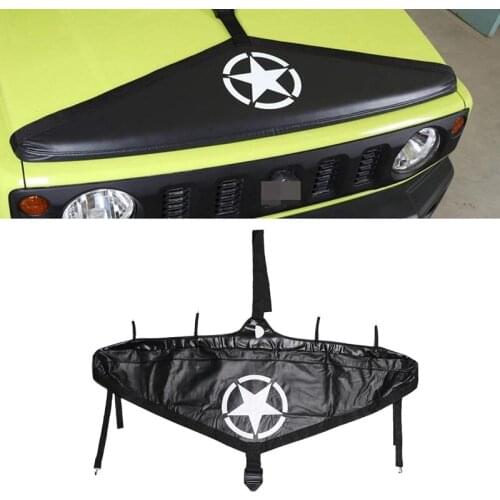 Engine Bonnet Cover for Suzuki Jimny JB74 Canvas Car Front Hood Bra Cover Protector for Suzuki Jimny 2019-2021