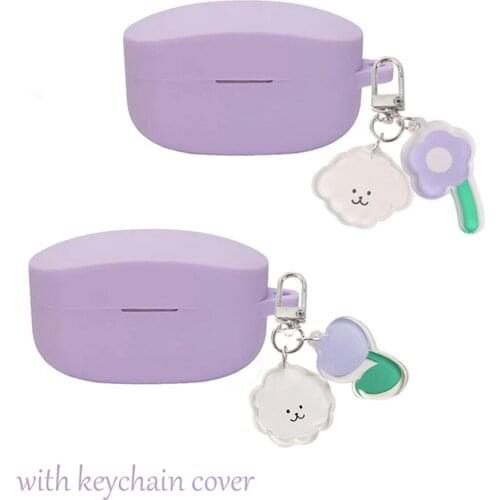 Coque For Sony WF-1000XM4 Case Cute Flower Bear Cartoon Keychain Wireless Earphone silicone Protect Case fashion Cover wf1000xm4