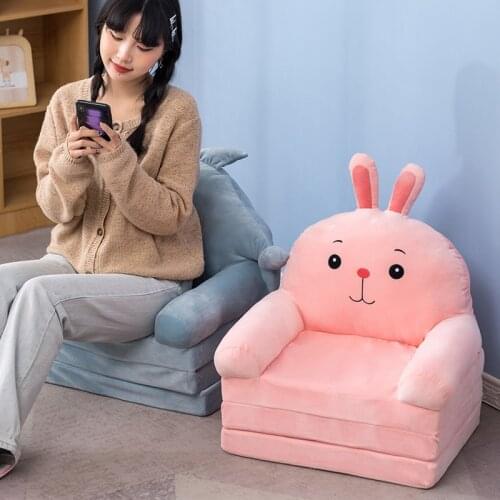Animal Children Foldbale Sofa Baby Tatami Sofa Plush Kids Toy Cartoon Sofa Seat Gifts For Girls Birthday Gift Lounger Bed Sofa
