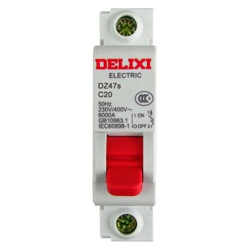 DZ47s-1P / 20A current Circuit breaker with over current and Leakage protection, air break switch