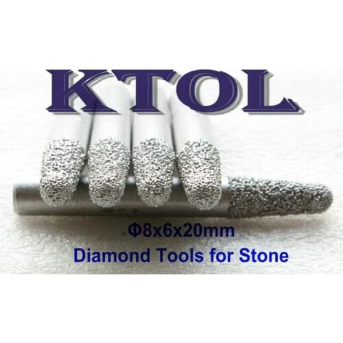 8mm Shank 6mm Tips V Shaped Engraving 3D Bits Router CNC Milling Tool,BALL Nose End Mill Diamond Tools for Stone Marble