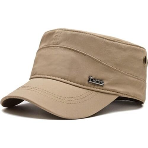 Adjustable Size Mens Flat Cap Army Military Hats Snapback Cap New Spring Fashion Sports Cap Men Tongue Caps Casquette Militaire