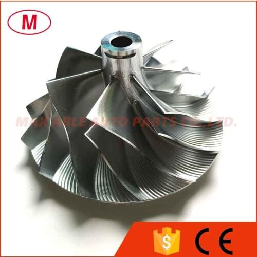 K26 52.40/75.60mm 7+7 blades Turbo Billet compressor wheel/Aluminum 2618/Milling wheel for Turbocharger Cartridge/CHRA/Core