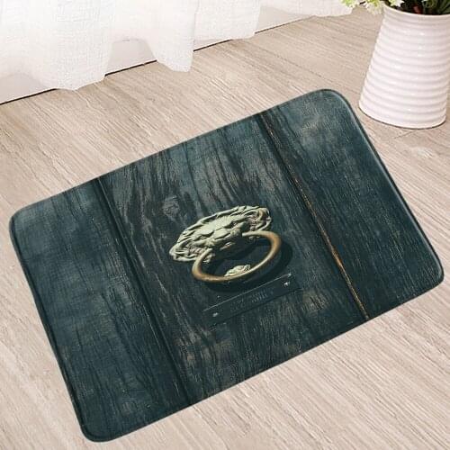 Old Barn Door Bath Mat 3D Vintage Non Slip Carpet Water Absorption Bathroom Rug Shower Living Room Toilet Floor Foot Pedal Mats