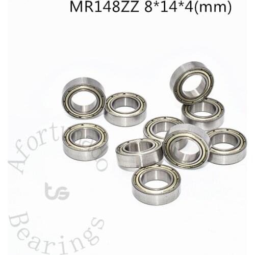 MR148ZZ 8*14*4(mm) 10pieces free shipping bearing metal sealed ABEC-5 chrome steel miniature bearing Transmission Parts
