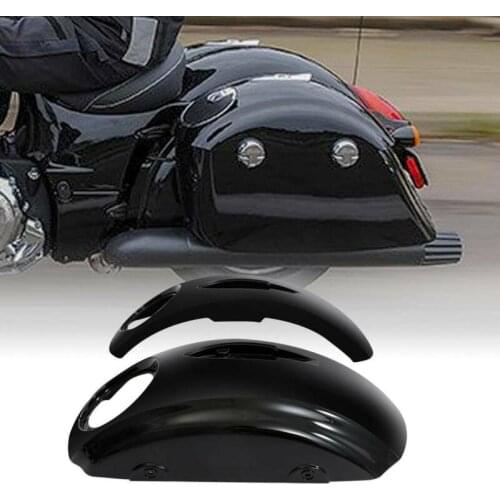 Motorcycle Saddlebags Lid Cover Audio Speaker Cutouts For Indian Chieftain 2014-2018 Chieftain Classic Springfield Roadmaster