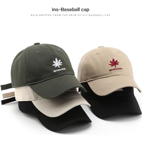 Maple Leaf Womens Baseball Cap for Men Trucker Hip Hop Caps Female/male Fitted Casquette 2021 Summer Black Russian Hat MZ075