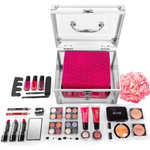 Makeup Set Full Make Up Nude Eyeshadow Palette Color Set Blush Foundation Women Matte Lipstick Makeup Brushes Kit Nail Set