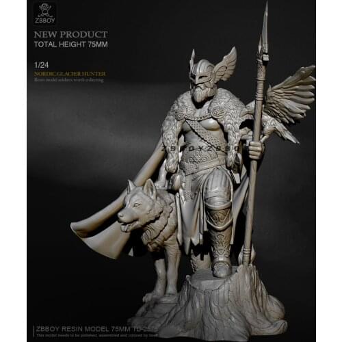 75mm 1/24 Resin model kits figure colorless and self-assembled TD-2575