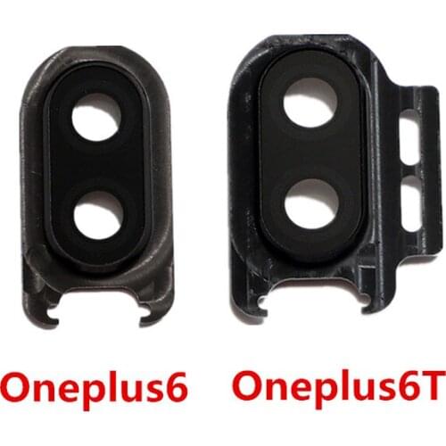 Oneplus6 For Oneplus 6 One Plus Camera Lens Glass With Frame Holder Repair Rear Housing Cover Replacement Parts