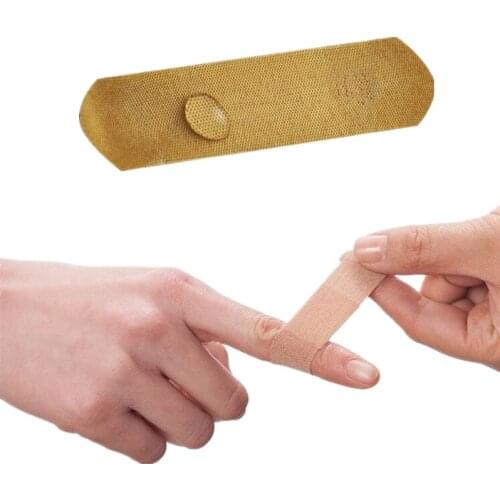 100Pcs Elastic Band Aid Wound Adhesive Plaster Anti-Bacteria Bandages Tapes Home Travel Outdoor Sports First Aid Kit Supplies