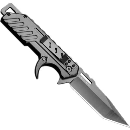 Outdoor Survival Knife Folding Knife Camping Quick Open Folding Pocket Knife for Wild Adventure and Mountain Diving