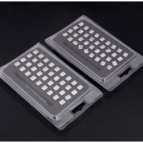 Professional 36 Pieces Numbers Alphabet Stamp Kit for Leather craft Leather Carving Stamp Tool set DIY Tool 3.5mm/6.5mm