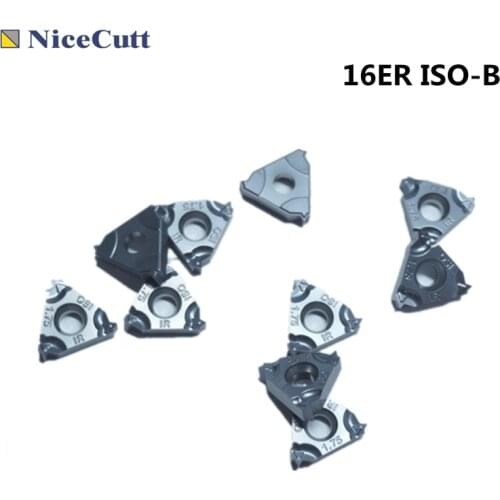NiceCutt 16ER ISO-B Threading Turning Insert Tungsten Carbide Material Carbide Turning Insert Threaded Lathe Tools