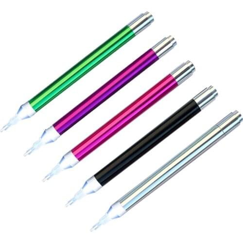 Battery Powered Lighted Point Drill Pen for Diamond Painting 5D Rhinestone Picture Embroidery Accessories DIY Tools New Arrival