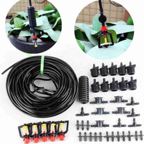 5pcs Irrigation System 360 °Red Fogging Rotating Sprinkler Garden Sprinkler Irrigation atomizing spray nozzle rotary sprinkler