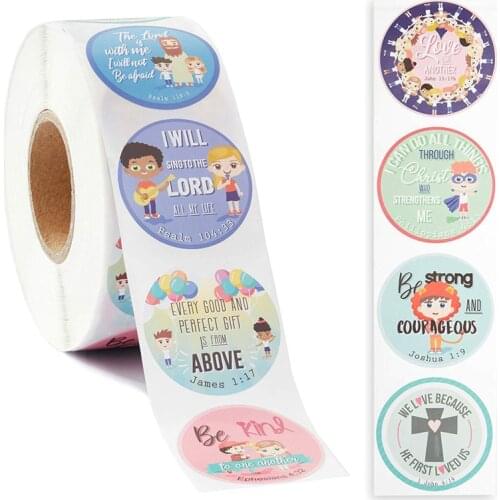 Bible Verse Reward Encouraging Stickers Children Student Encouragement Sticker Words Christian Scripture Quotes for Church VBS