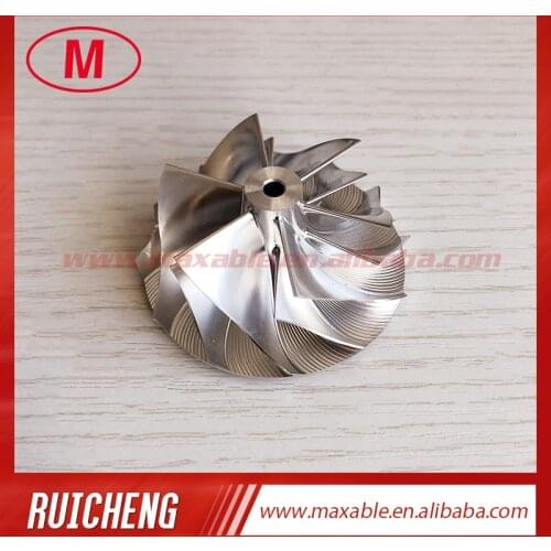 TD025 Forward 47.04/58.00mm 6+6 blades Turbocharger milling/aluminum 2618/billet compressor wheel