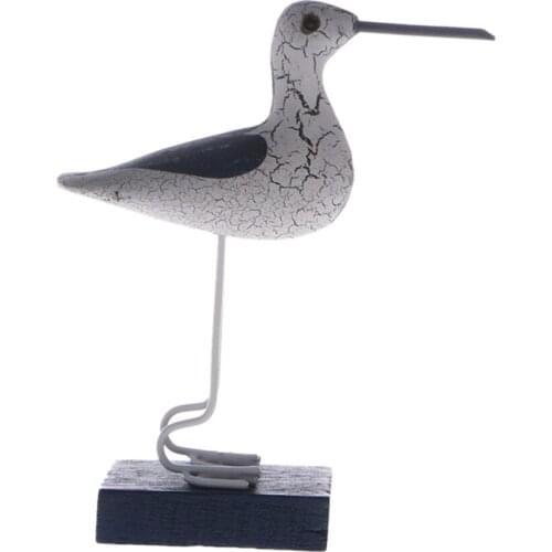 Handcrafted Wooden Nautical Theme Party Seagull Home Office Desktop Ornament