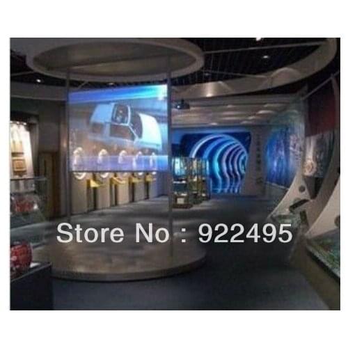 On sale!) Fashionable high contrast dark grey Rear projection film for hologram display, advertising (1.524x30m)