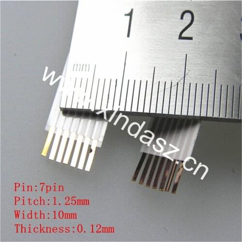 Airbag FFC Cables 7pin 1.25mm pitch 550mm length 0.12mm thickness 10mm width for renault megane II with free shipping