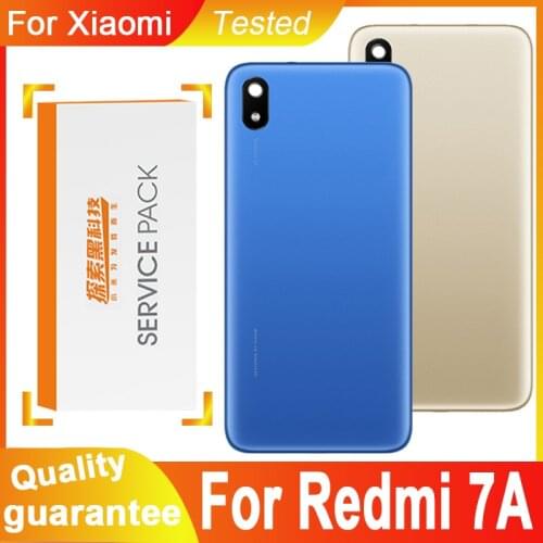 High quality Back Housing Replacement for Xiaomi Redmi 7A Back Cover Battery Glass With Camera Lens For Redmi 7A Rear cover