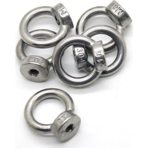 1Pcs M4 304 Stainless Steel Lifting Eye Nut Ring Shape Nuts eye nuts CPC139