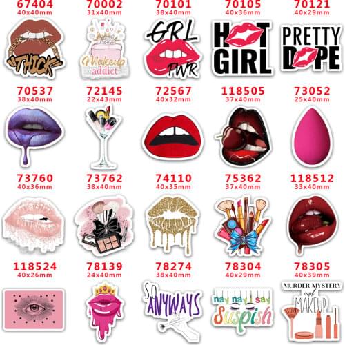 30pcs/lot Cosmetics Resins Printed Planar Resin for Hair Bows Planar Resin PR67404