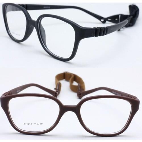 911 Hight end quality flexible hingeless butterfly shape TR90 environmental myopia prescription eyeglasses with elastic cord