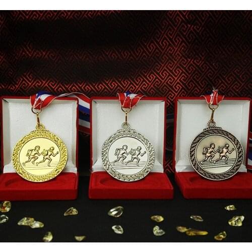 Running medal factory price metal Spot sports medal custom low price in stock gold silver bronze basketball Medal