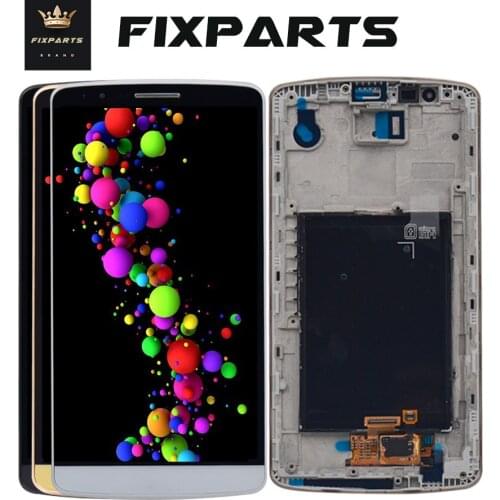 For 5.5" LG G3 LCD D855 LCD Touch Screen Digitizer Assembly 100% Tested Warranty 2560x1440For LG G3 LCD D850 D851 Free Shipping