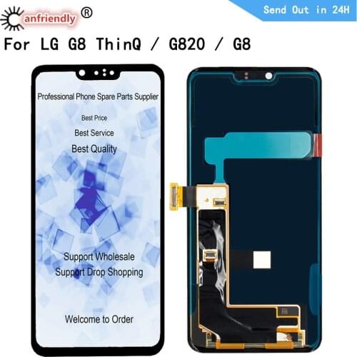 For LG Optimus G8 ThinQ LGG8 G820 LMG820QM7 LMG820UM1 LCD Display+Touch Screen With Frame Digitizer Assembly for LG G8 ThinQ