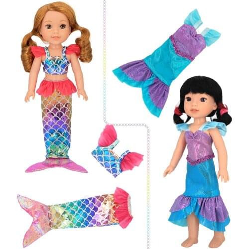 Toys Doll clothes for 36-40cm FAMOSA Nancy Doll Silicone doll accessories Fashionable mermaid swimsuit, dress