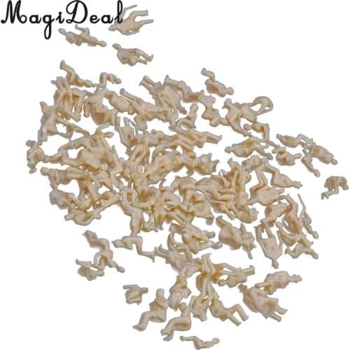 100Pcs/Pack HO Diorama Scenics Seated People Passenger Figures Model Train Layout Street Scene Diorama DIY Toys