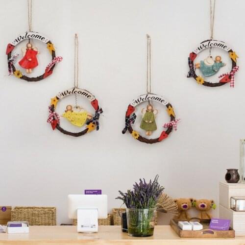 Creative retro cute girl bedroom living room wall hanging decoration welcome listing Home decorative hanging decoration