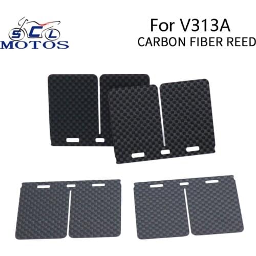 Sclmotos- Reed Valve Carbon Fiber Reed Valve Petals For Kawasaki KX125 1982-1992 KMX125 KX500 10 pcs/20 Pcs Fit Most Motorcycle