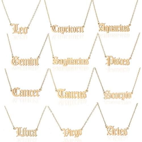 Женские кулоны знаки зодиака Louleur China At AliExpress