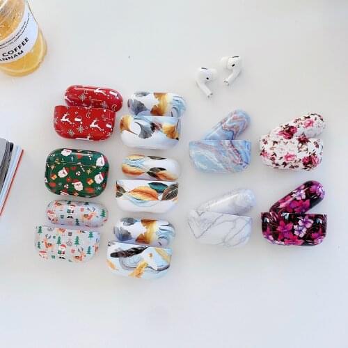 Marble Pattern Cases For Original Apple Airpods Pro Earphone Case Cute Cover For Apple Airpods 3 Air Pods Pro Shell Sleeve Coque
