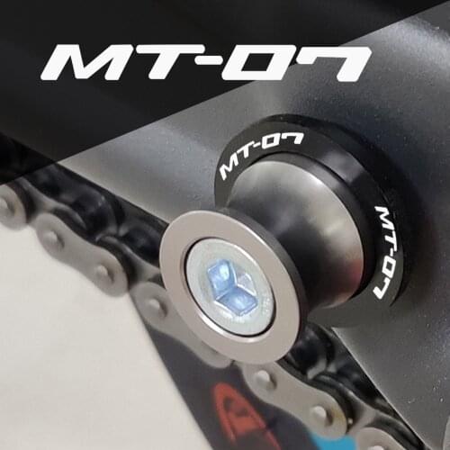 For Yamaha MT-07 FZ-07 MT 07 FZ 07 MT07 FZ07 2014 2015 2016 2017 2018 2019 2020 Motorcycle Swingarm Sliders Spools Stand Screws
