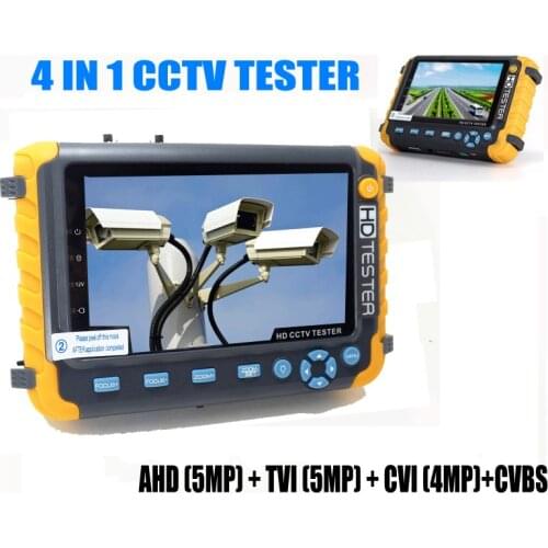 NEW Professional 5INCH IV8W 5MP Camera Tester AHD TVI 4MP CVI Analog Security CCTV Tester Monitor VGA HDMI UTP Cable Test