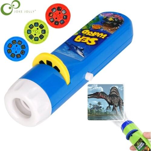 Balleenshiny Parent-child Interaction Puzzle Early Education Luminous Toy Animal Dinosaur Child Slide Projector Lamp Kids Toys