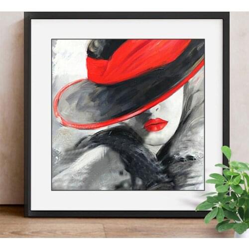 Portrait Diamond Painting Women Needlework Diamond Mosaic Handicraft Wall Decor Full Square 5D Diy Diamond Embroidery