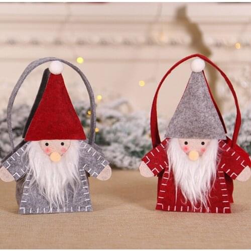 Christmas Gifts Non-woven Tote Bag Forester Felt Fabric Decorations Props Candy Tote Bag Gift Bag Christmas Decorations For Home