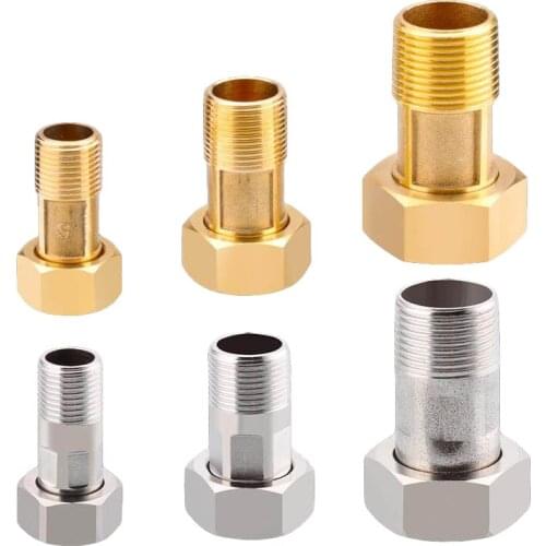 1 Pcs 201 Stainless Steel Connector 1/2" 3/4" 1" Inch Thread Adapter Inner And Outer Wire Water Meter Pump Union Pipe Fitting