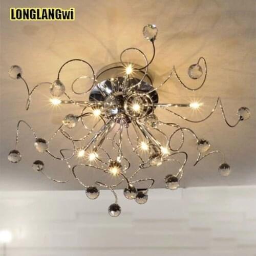 Modern LED Luxury Crystal Chandeliers lights Living Room Crystal Chandeliers lamps indoor restaurant Lightng