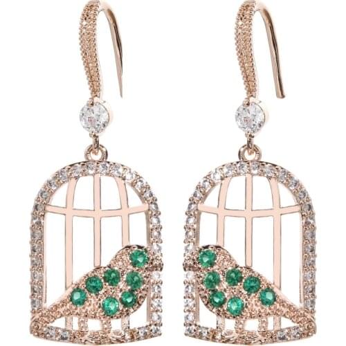 High-quality fashionable zircon color ear hook for women/girls Wedding Party Jewelry Gift Earrings ER-356