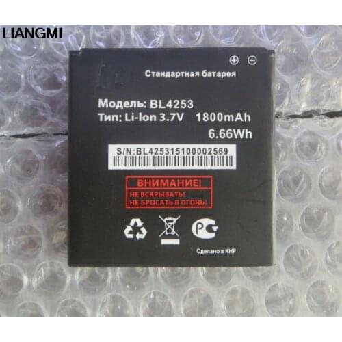 High Quality New BL4253 BL 4253 Battery For Fly IQ443 IQ 443 1800mAh Mobile Phone SmartPhone with phone stander